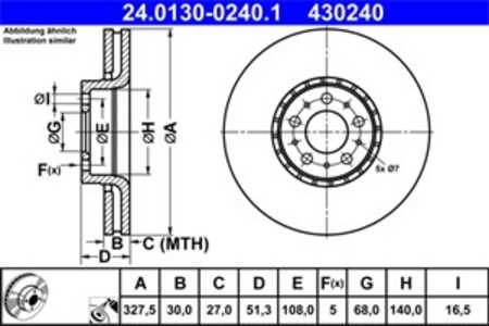 Bromsskiva, Framaxel, volvo xc90 i, xc90 van i, 31262489, 31400893