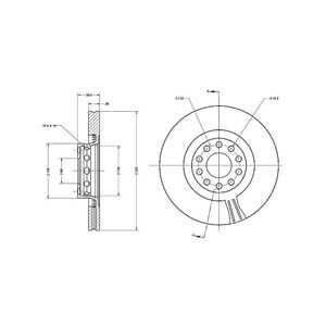 Bromsskiva, Framaxel, audi a8 d3, vw phaeton, 3D0 615 301G, 4D0 615 301A, 4D0 615 301F, 4D0 615 301J