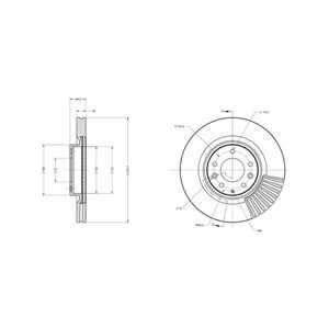 Bromsskiva, Framaxel, mazda cx-7, cx-9, EH143325X, EH143325XA, L2323325XA, L2323325XB, TD133325X