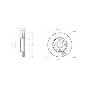 Bromsskiva, Framaxel, opel karl, 13584676, 5 69 130