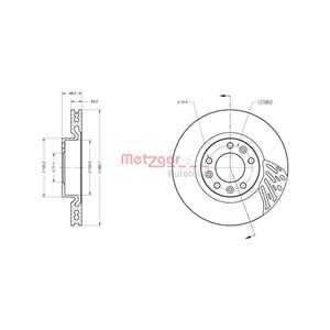 Bromsskiva, Framaxel, citroën c4 grand picasso ii, c4 picasso ii, c4 spacetourer, grand c4 spacetourer, 1642761380, 1642765080,