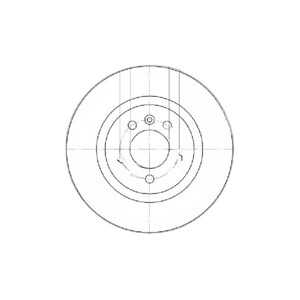 Bromsskiva, Framaxel, seat toledo i, vw corrado, golf iii, golf variant iii, passat b3/b4, passat b3/b4 variant, vento, 1H06153