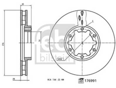 Bromsskiva, Framaxel, nissan cabstar, nt400 cabstar, 40206-LC60A