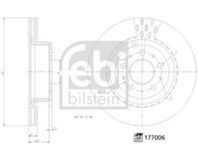 Bromsskiva, Framaxel, tesla model 3, 1044611-00-D