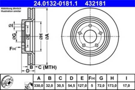 Bromsskiva, Framaxel, jeep grand cherokee iv, grand cherokee van, 0 5212 4762AB, 5212 4762AB