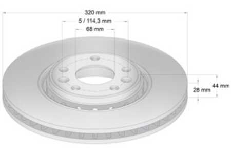 Bromsskiva, Framaxel, renault, 4020 600 03R, 4020 641 55R