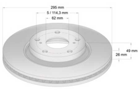 Bromsskiva, Framaxel, toyota auris, auris kombi, avensis kombi, avensis sedan, verso, 43512 02190, 43512 02210, 43512 0F030, 43