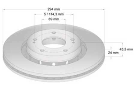 Bromsskiva, Framaxel, citroën c-crosser, mitsubishi outlander i, outlander ii, outlander iii, peugeot 4007, 16 063 757 80, 16 1