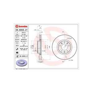 Bromsskiva, Framaxel, citroën,opel,peugeot, 03554083, 3554083, 9675223380