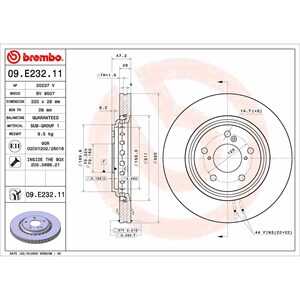 Bromsskiva, Framaxel, honda odyssey, 45251TK8A00, 45251TK8A02