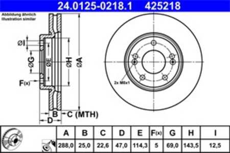 Bromsskiva, Framaxel, hyundai,kia, 51712-G4000