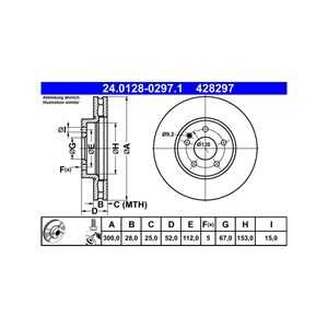 Bromsskiva, Framaxel, mercedes-benz, 447 421 03 12, A 447 421 03 12