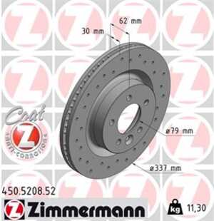 Bromsskiva, Framaxel, land rover discovery iii, range rover sport i, SDB 000 611, SDB 000 612, SDB 000 613, SDB 000 614, SDB 50