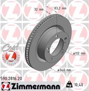 Bromsskiva, Framaxel, lexus lx, toyota land cruiser 200, 43512-60180