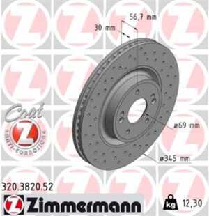 Bromsskiva, Framaxel, kia stinger, 51712-J5250