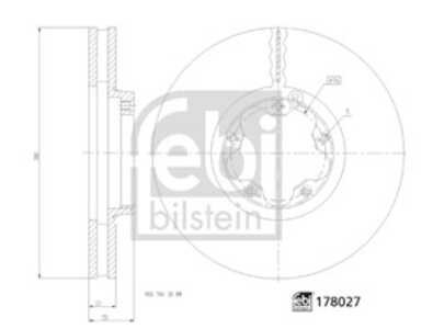 Bromsskiva, Framaxel, ford, 2 168 836