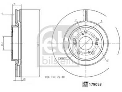 Bromsskiva, Framaxel, honda cr-v v, 45251-TNY-E01