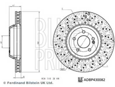 Bromsskiva, Framaxel, mercedes-benz s-klass [w222, v222, x222], 222 420 01 72 28, 222 420 01 72, 222 421 50 00, A222 420 01 72 