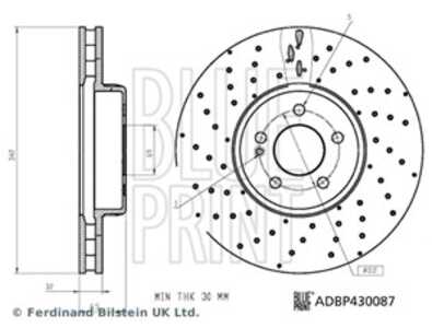 Bromsskiva, Framaxel, mercedes-benz, 000 421 22 12, A000 421 22 12