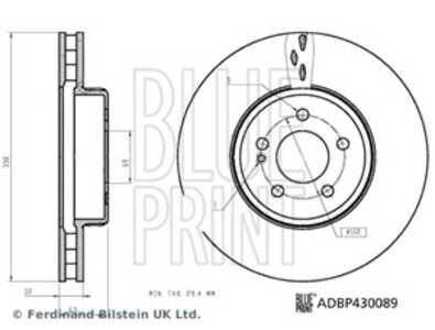 Bromsskiva, Framaxel, mercedes-benz, 000 421 27 12, A000 421 27 12