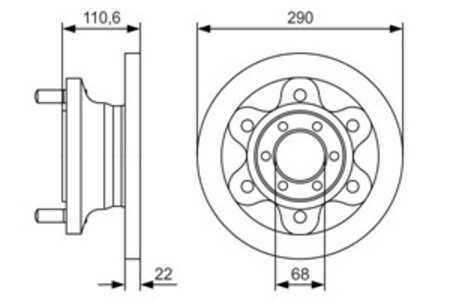 Bromsskiva, Framaxel, iveco, 1908772, 42470842, 504080994, 93821867, 93821918