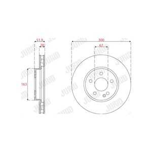 Bromsskiva, Framaxel, mercedes-benz, 4474210312