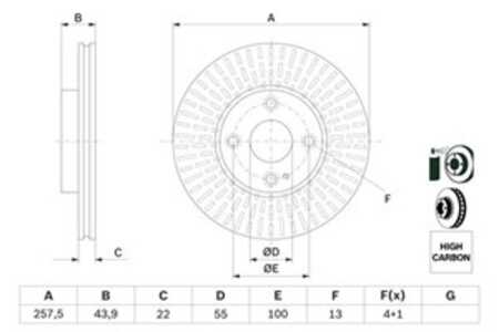 Bromsskiva, Framaxel, mazda 2, mx-5 iv, mx-5 rf targa, D09T-33-251, DA6A-33-251, DA6A-33-251A, DA7R-33-251