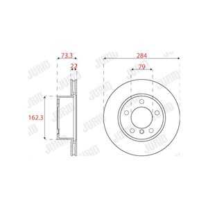 Bromsskiva, Framaxel, bmw 1 [f20, f21], 1-serie van [f20], 2 cabriolet [f23], 2 coupé [f22, f87], 34116792215