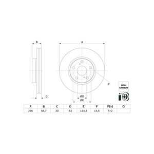 Bromsskiva, Framaxel, toyota hilux flak/chassi viii, 435120K170, 435120K290