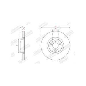 Bromsskiva, Framaxel, volvo xc60 suv i, xc60 van i, 31423305