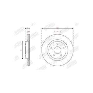 Bromsskiva, Framaxel, suzuki swift v, 5531168R00