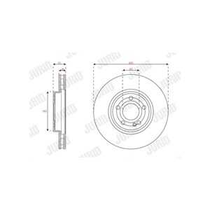 Bromsskiva, Framaxel, mercedes-benz, 2474210412, A2474210412, N2474210412