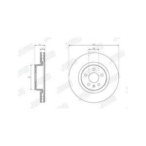 Bromsskiva, Framaxel, tesla model s, 600642000A