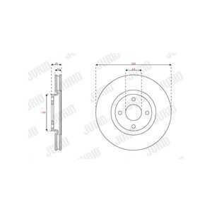 Bromsskiva, Framaxel, ford ecosport, 2147409, GN151125CA