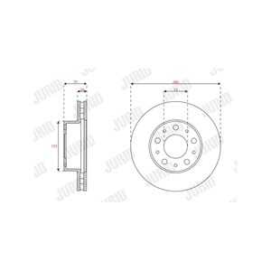 Bromsskiva, Framaxel, fiat ducato buss, ducato flak/chassi, ducato skåp, 6001073177