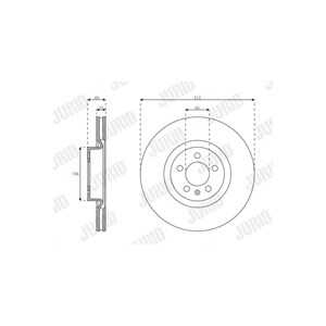 Bromsskiva, Framaxel, vw polo vi, 2Q0615301N