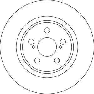 Bromsskiva, Framaxel, toyota yaris, 43512-K0040