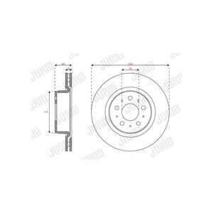 Bromsskiva, Framaxel, tesla model 3, 104461100D