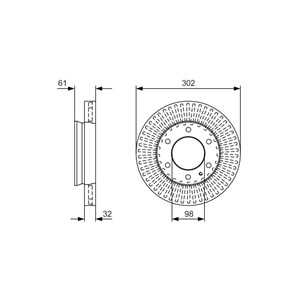 Bromsskiva, Framaxel, ford ranger, mazda bt-50 pick-up ii, 1727183, 1742318, 1763037, AB31 1125-AB, AB311125AC, FORAB311125AC, 