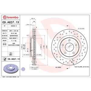 Bromsskiva, Framaxel, chrysler,dodge,jeep,lancia, 2AMV5514AA, 5105514AA, K05105514AA