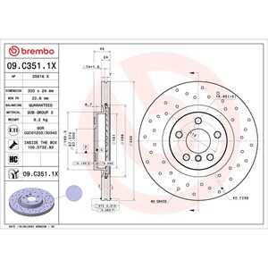 Bromsskiva, Framaxel, bmw,mini, 34106888686, 34106891080, 34116860961, 34116865713