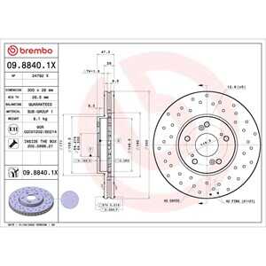 Bromsskiva, Framaxel, acura mdx, tl, tsx, honda accord vii, odyssey, pilot, 45251S0X000, 45251SEAJ01, 45251SEPA00, 45251SEPA01,