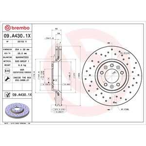 Bromsskiva, Framaxel, citroën,fiat,peugeot,toyota, 1440027088, 1611841980, 1618865180, 424924, 424925, 424992, 4249K0, 94675484