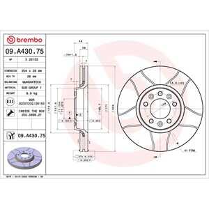 Bromsskiva, Framaxel, citroën,fiat,peugeot,toyota, 1440027088, 1611841980, 1618865180, 424924, 424925, 424992, 4249K0, 94675484