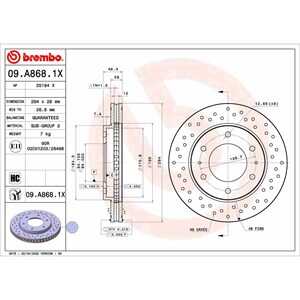 Bromsskiva, Framaxel, fiat fullback pick-up, mitsubishi l200 / triton, l200 / triton flak/chassi, pajero sport ii, 4615A201, 60