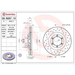 Bromsskiva, Framaxel, isuzu d-max i, d-max ii, d-max flak/chassi i, d-max flak/chassi ii, 8973606770, 8973606771, 8973606772, 8