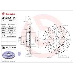 Bromsskiva, Framaxel, mazda 3, 3 sedan, cx-3, B45A33251A