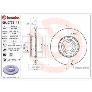 Bromsskiva, Framaxel, mercedes-benz, 2474210312, 247421031207, A2474210312