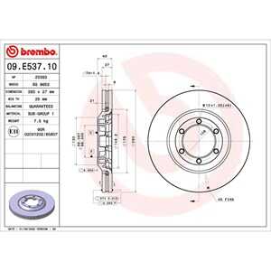 Bromsskiva, Framaxel, isuzu d-max ii, 8979488050, 97948805