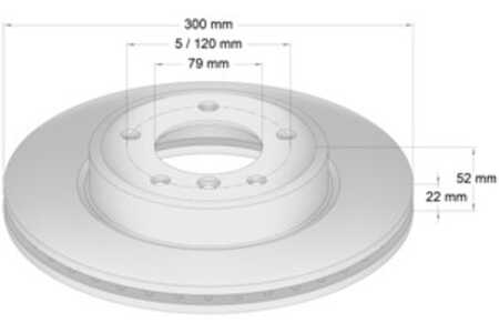 Bromsskiva, Framaxel, bmw, 3411 1 164 539, 3411 6 864 058